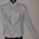 ANN TAYLOR LOFT Womens l/s striped fitted dress shirt 2