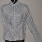 ANN TAYLOR LOFT Womens l/s striped fitted dress shirt 2