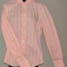 LANDS' END Women's l/s striped fitted shirt Size: 6 NWT