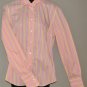 LANDS' END Women's l/s striped fitted shirt Size: 6 NWT