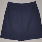 IZOD Women's navy blue a line skort with front slit 8