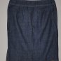 ANN TAYLOR Women's denim knee length skirt with side slit 4