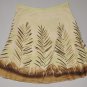 LIZ CLAIBORNE Women's lined a line Safari print skirt 10 petite NWT
