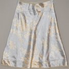 GAP Women's silver a line floral dress skirt 8