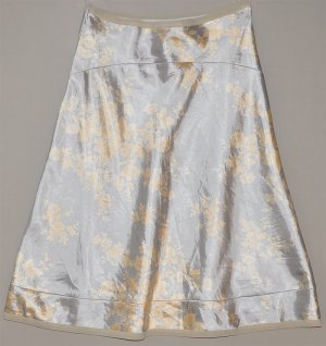 GAP Women's silver a line floral dress skirt 8