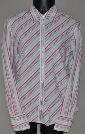 EXPRESS Women's l/s straight fitted button up shirt 6