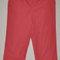 AMERICAN EAGLE Women's burnt orange stretch Capri&acirc;��s with slit cuffs 2