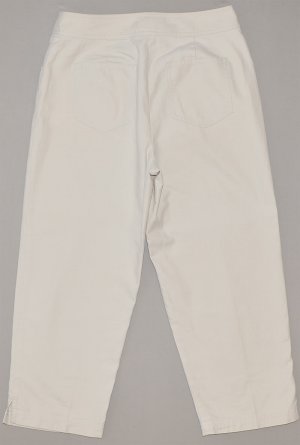 TALBOTS Women's light beige Capri&acirc;��s with slit cuffs 6 petite