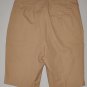 LAUREN Women's light brown flat front khaki shorts 6 petite