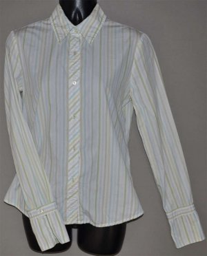 EXPRESS Women's l/s striped fitted button up shirt XS