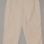 LIZ CLAIBORNE Women's beige checkered capri&acirc;��s with slit cuffs 12