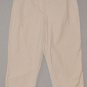 LIZ CLAIBORNE Women's beige checkered capri&acirc;��s with slit cuffs 12