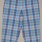 LIZ CLAIBORNE Women's plaid capri’s with slit cuffs 10