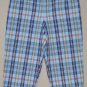 LIZ CLAIBORNE Women's plaid capri’s with slit cuffs 10