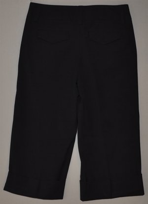 GAP Women's black stretch cuffed dress capri&acirc;��s 4