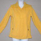 LANDS END Women's yellow l/s ¼ zip up collared fleece EXTRA SMALL