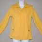 LANDS END Women's yellow l/s &Acirc;&frac14; zip up collared fleece EXTRA SMALL