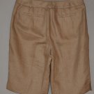 TALBOTS Women's beige linen shorts 2 petite