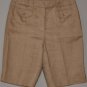 TALBOTS Women's beige linen shorts 2 petite