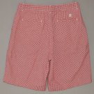 TOMMY HILFIGER Women's red checkered shorts 10