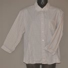 TALBOTS Women's 3/4 sleeve plaid fitted button up shirt MEDIUM