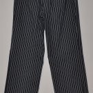 GAP Women's black stretch flat front striped dress pants 6 regular