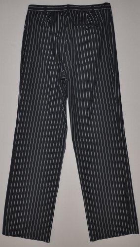 GAP Women's black stretch flat front striped dress pants 6 regular
