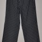 GAP Women's black stretch flat front striped dress pants 6 regular