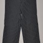 GAP Women's black stretch flat front striped dress pants 6 regular