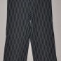 GAP Women's black stretch flat front striped dress pants 6 regular
