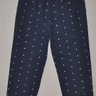 LIZ CLAIBORNE Women's navy Michaela fit cropped pants with slit cuffs 8