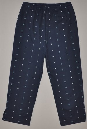 LIZ CLAIBORNE Women's navy Michaela fit cropped pants with slit cuffs 8