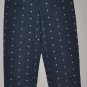 LIZ CLAIBORNE Women's navy Michaela fit cropped pants with slit cuffs 8