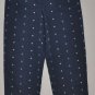 LIZ CLAIBORNE Women's navy Michaela fit cropped pants with slit cuffs 8