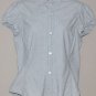 GAP Women's s/s striped fitted button up shirt SMALL