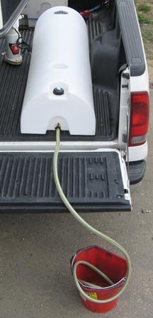 Half Moon Lay Down Water Caddy tank 48 Gal High Country Plastics