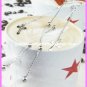 AE638 CROSS SILVER LONG DANGLE EARRINGS 4.75" 300 PAIRS