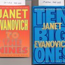 Lot of 2 Janet Evanovich - To The Nines, Ten Big Ones HC
