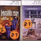 Lot of 2 by H.G. Wells - War of the Worlds, Invisible Man PB