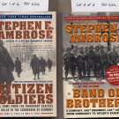 Lot of 2 Ambrose Citizen Soldiers, Band of Brothers SC