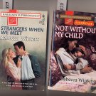 Lot of 2 Rebecca Winters Not Without My Child, Strangers When We Meet PB