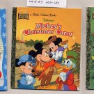 Lot of 3 Golden Books Elmo's 12 Days, Pooh the Sweetest Christmas, Mickey's Christmas Carol HC
