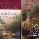 Lot of 2 Thomas Kinkade - Cape Light, Many Loves of Marriage HC