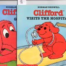 Lot of 2 Clifford Goes to Dog School, Visits the Hospital by Norman Bridwell SC