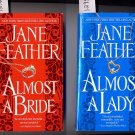 Lot of 2 Almost a Lady Almost a Bride by Jane Feather PB