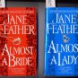 Lot of 2 Almost a Lady Almost a Bride by Jane Feather PB