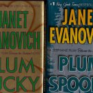 Lot of 2 Plum Lucky, Spooky by Janet Evanovich HC