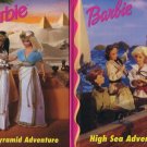 Lot of 2 The Pyramid Adventure and High Sea Adventure Barbie Hardcover
