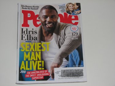People Magazine Back Double Issue Idris Elba Sexiest Man 2018