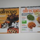Lot of 2 All Recipes Magazine Back Issues Sept/Oct and Nov 2015 Halloween Turkey